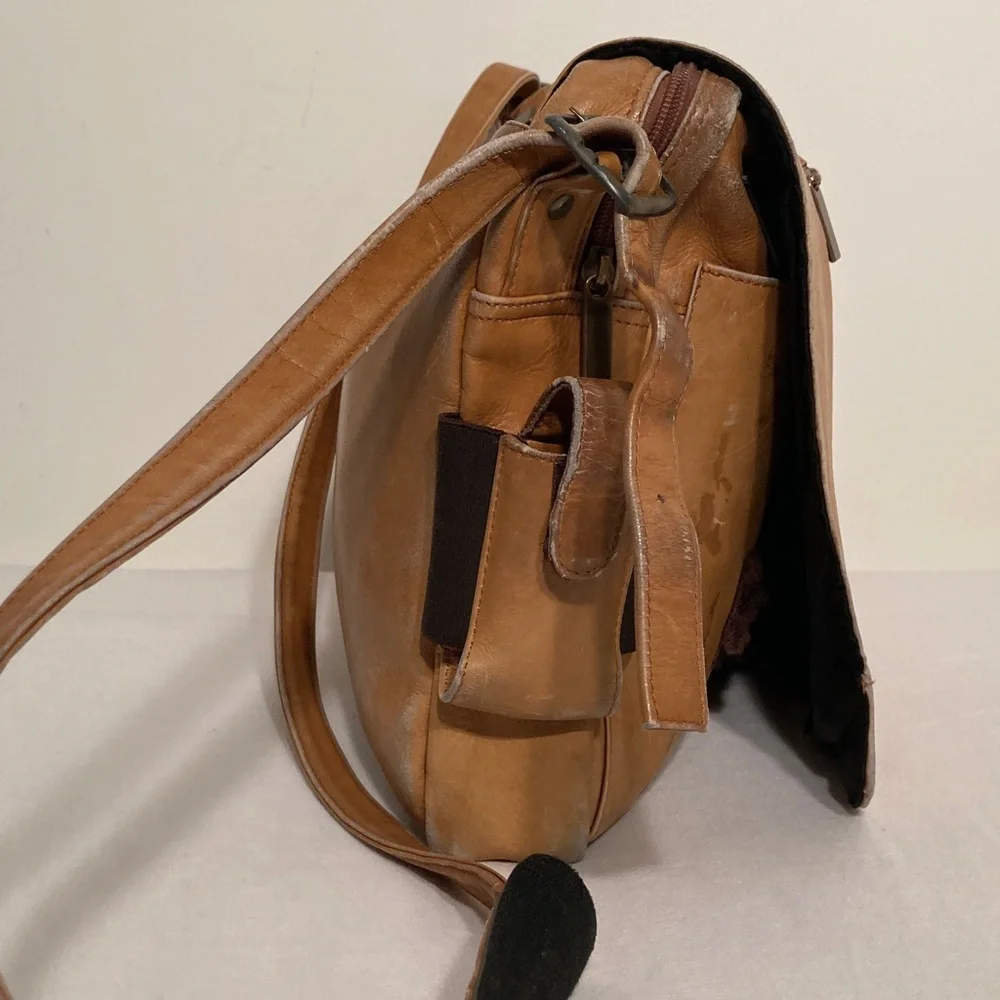 Red Sox Leather Messenger Bag vintage